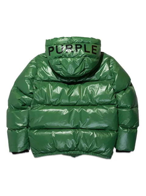 Purple Brand logo-print hooded jacket