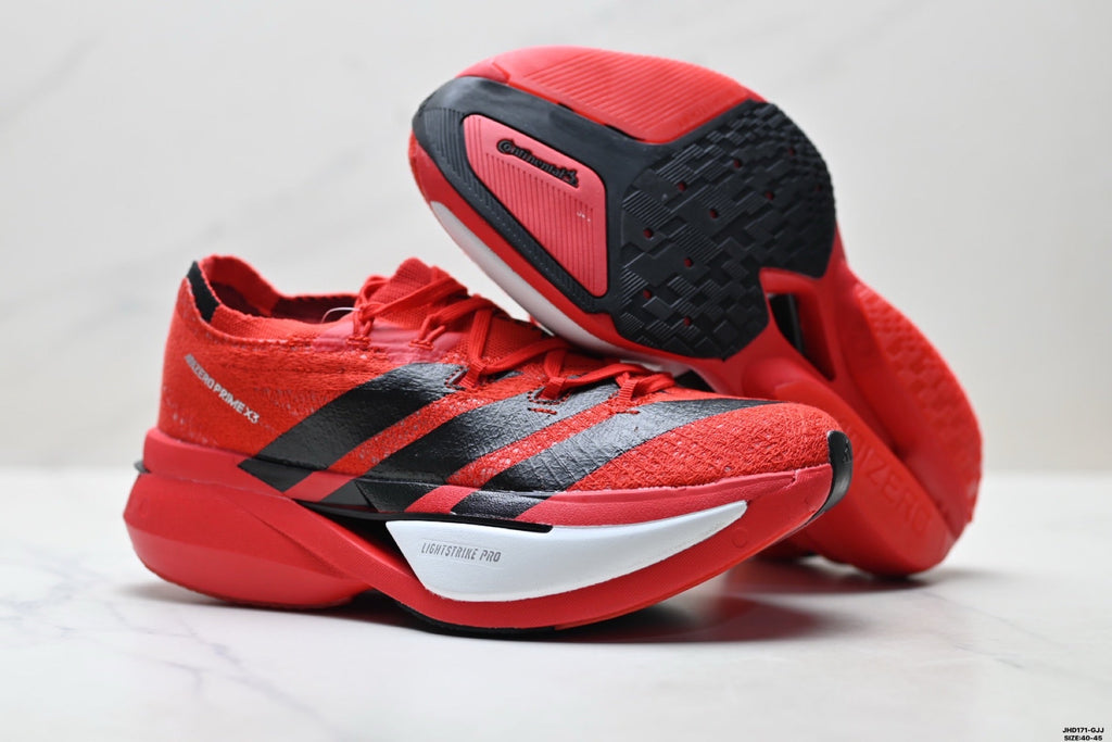 Adidas K81801850 Men's Running Shoes | 3-Color Statement Trainer - 3 Colorways incl. Grey/Coral & Red/Black
