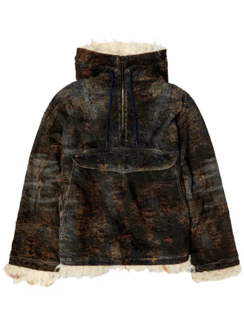 Diesel D-ARAK-FSF coated jacquard denim jacket
