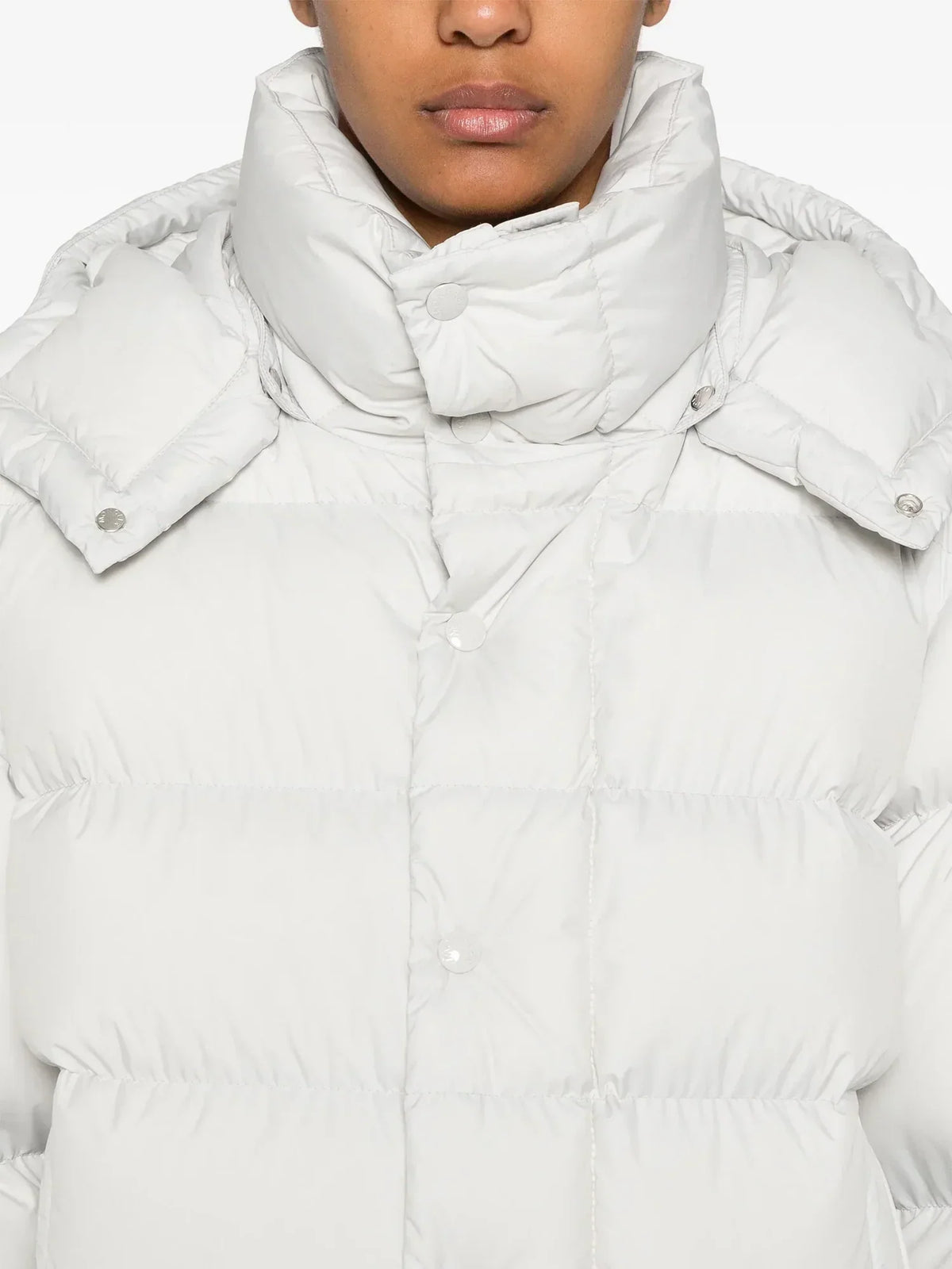 Moncler Maya 70 Short Down Jacket in White