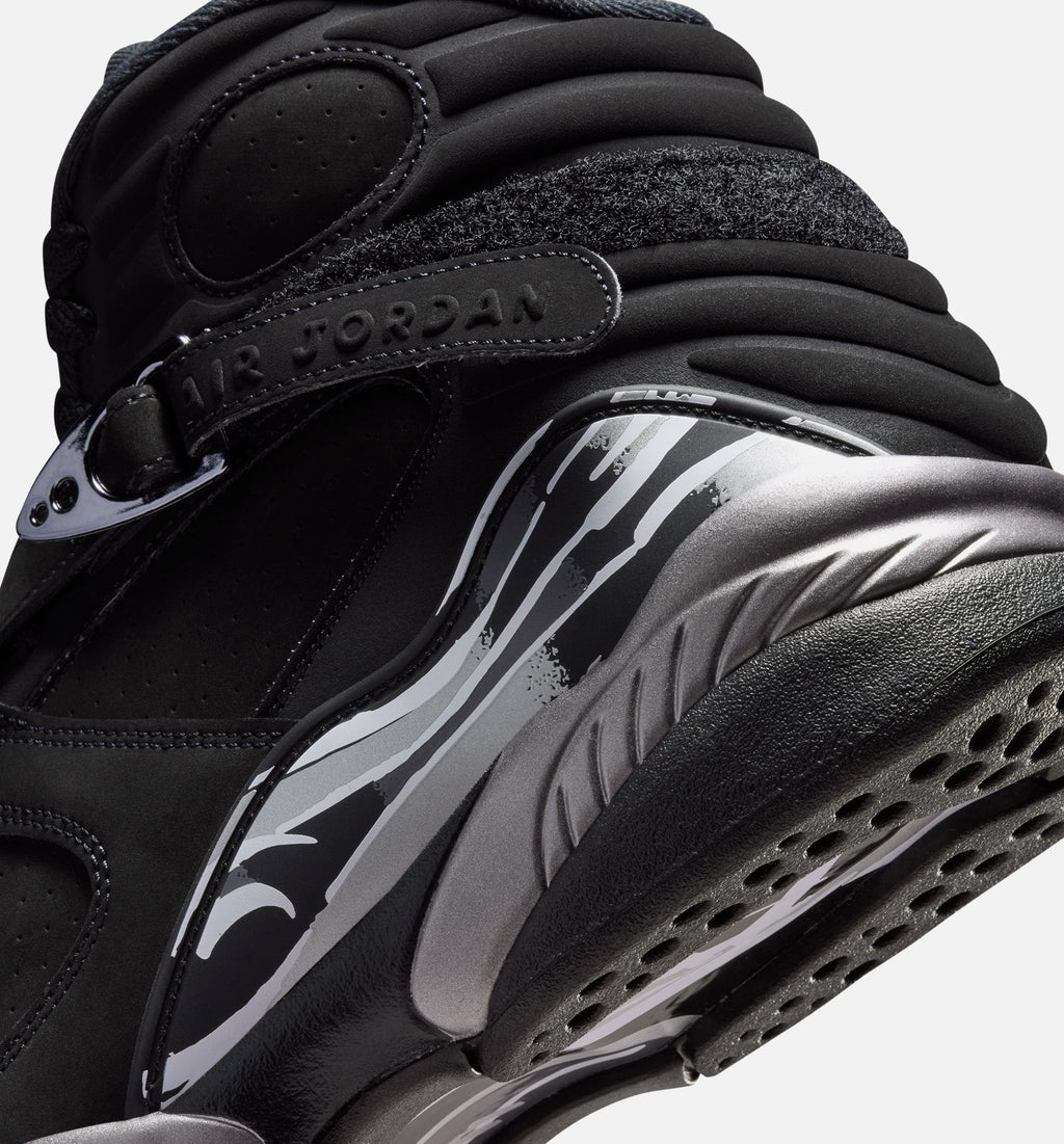 Air Jordan 8 Retro Chrome – Men's Lifestyle Shoe | Black/White/Light Graphite