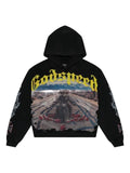 GODSPEED Long Lonely Road graphic print hoodie