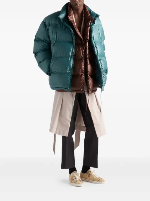 Prada quilted stand-up collar gilet