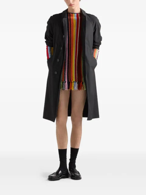 Prada fringed boat-neck sweater