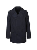 Stone Island 4100046 all-weather cotton canvas ghost pea coat