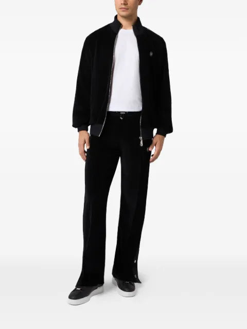 Philipp Plein chenille button-embellished tracksuit jacket