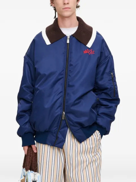 Charles Jeffrey Loverboy logo-embbroidered bomber jacket