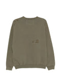 Neighborhood distressed graphic-print sweater