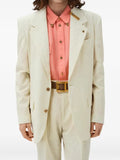 Versace wool creased blazer