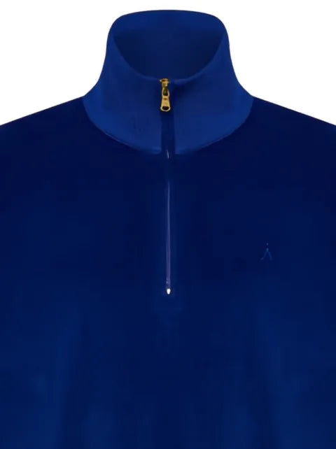 AMAN half-zip sweater