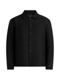 Manière De Voir Valentin in black tailored overshirt