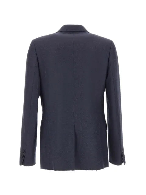 MM6 Maison Margiela frayed single-breasted blazer