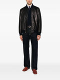 Brioni zip-up leather jacket