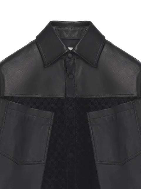 Alexander McQueen leather overshirt