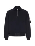 sacai zip-fastening sweatshirt