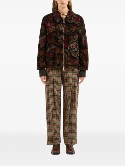 Pierre-Louis Mascia Gridox floral-print bomber jacket