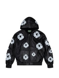 Denim Tears Cotton Wreath leather hoodie