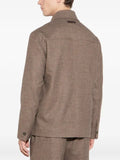 Paolo Pecora melange-effect button-up jacket