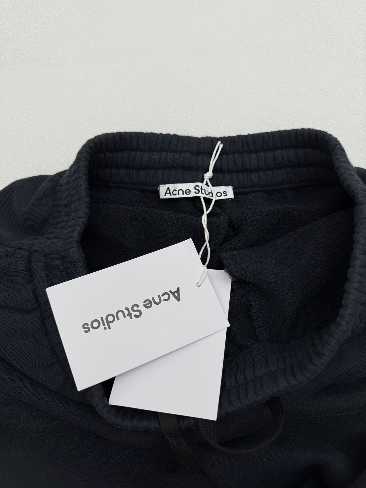 Acne Studios Elastic Drawstring Waist Wide‑Leg Fleece Sweatpants