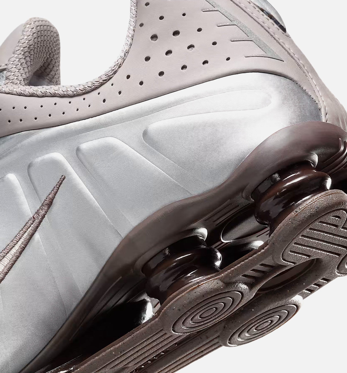 Shox R4 Men's Lifestyle Shoe | Cave Stone/College Grey/Baroque Brown