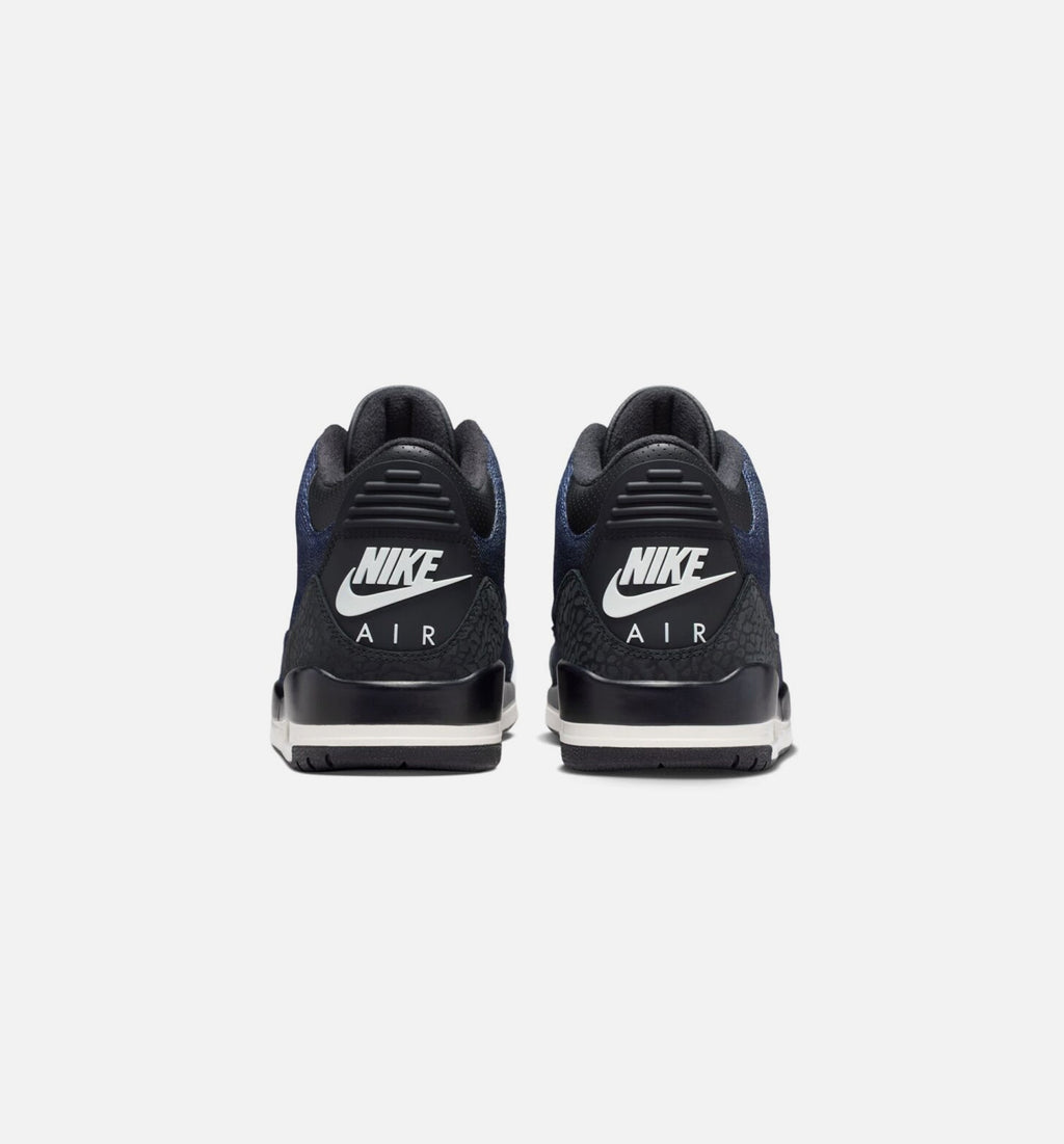 Air Jordan 3 x Levi's Indigo and Gym Red – Men's Lifestyle Shoe in Denim/Black/Sail