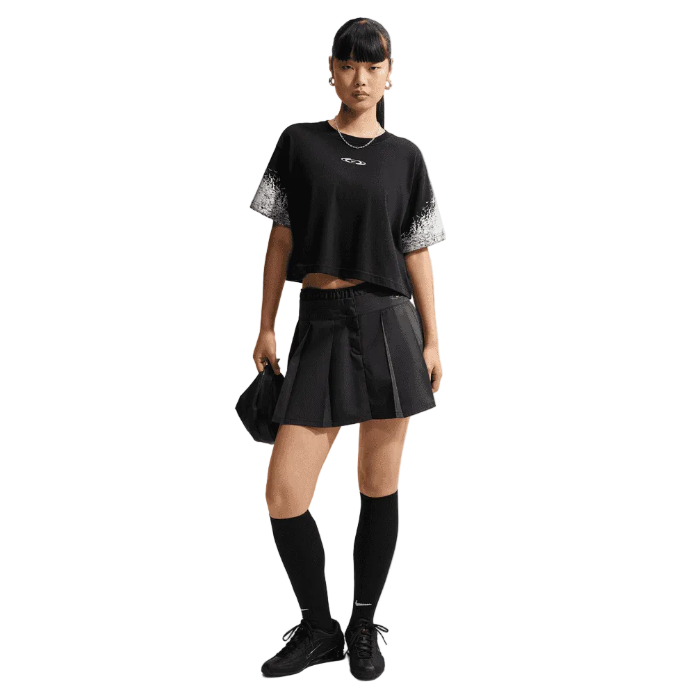 Wmns Nike Sportswear Classic Glimmer Cropped Short-Sleeve Tee