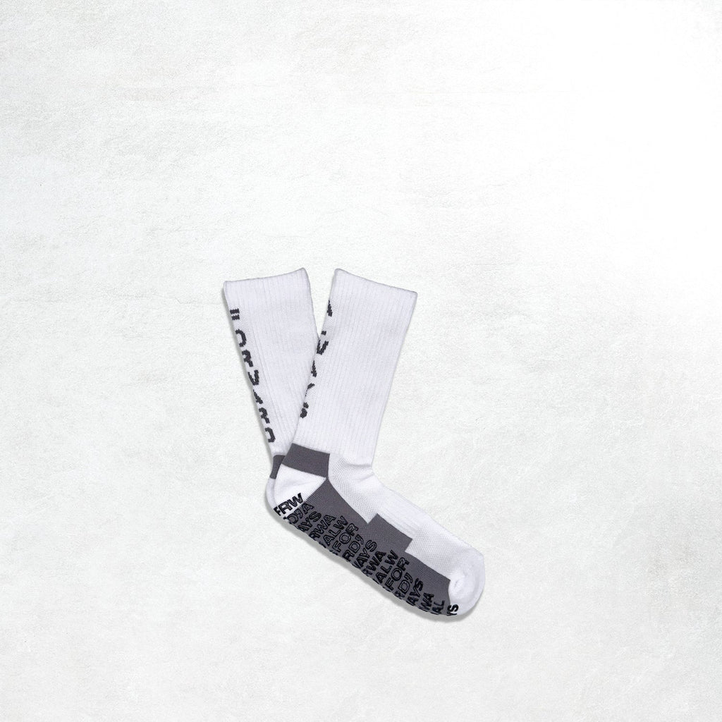 Forward, Always Active Tech Sock: White/Steel