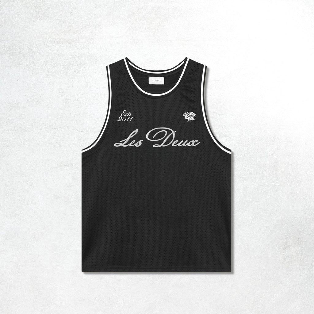 Les Deux Mesh Tank Top: Tap Shoe Black