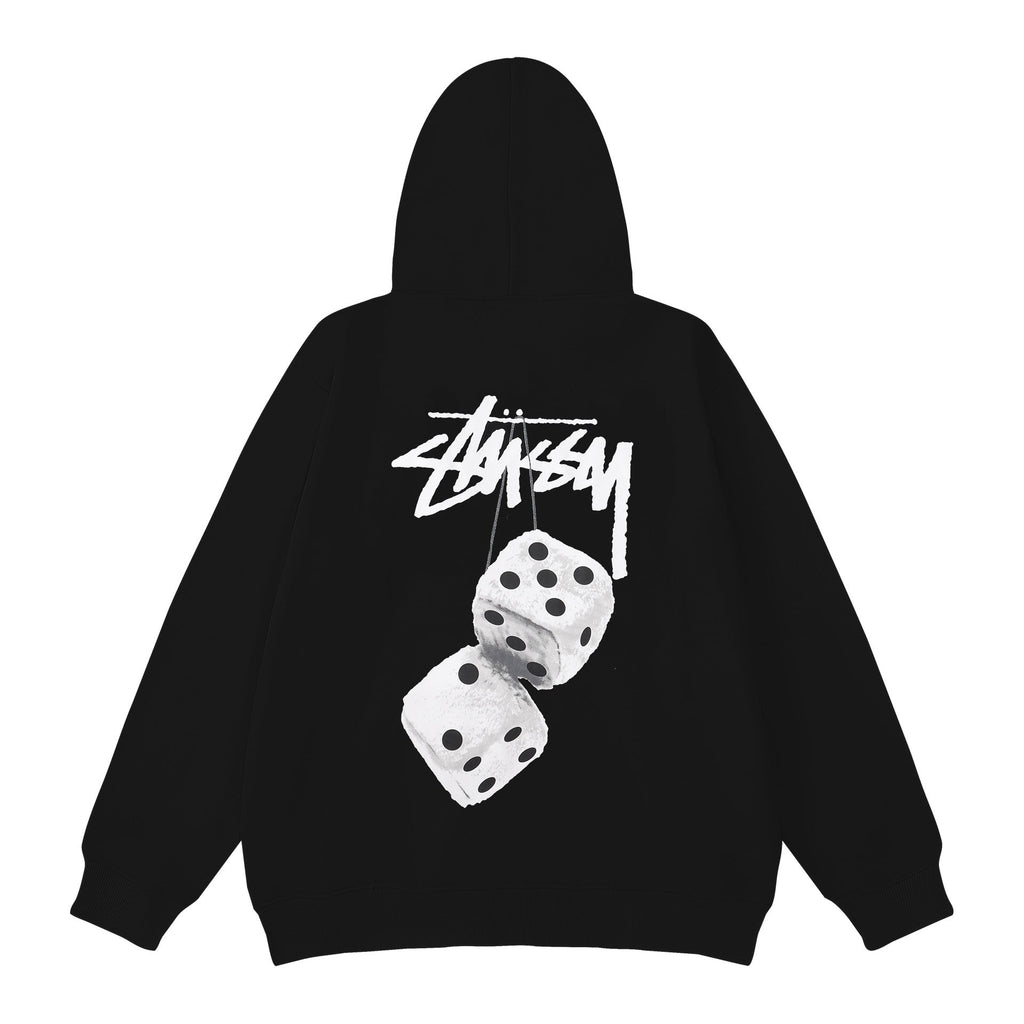 Stussy Hoodie Embroidered Fleece Fashion Hooded Sweater