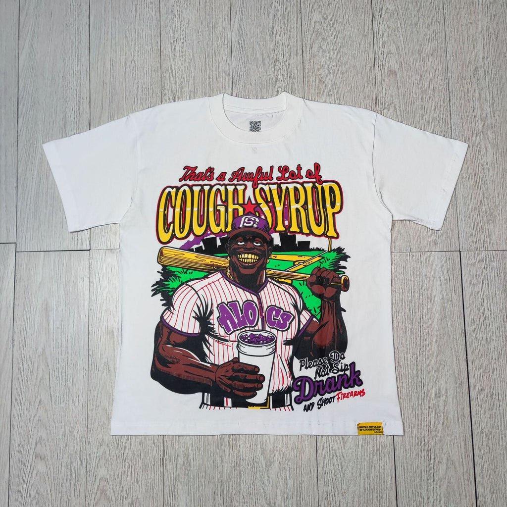 ALOCS Cough Syrup Multi‑Graphic Oversized Tee Streetwear Unisex