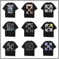 Off‑White Multi‑Sketch Arrow Graphic Oversized Tee Streetwear Unisex