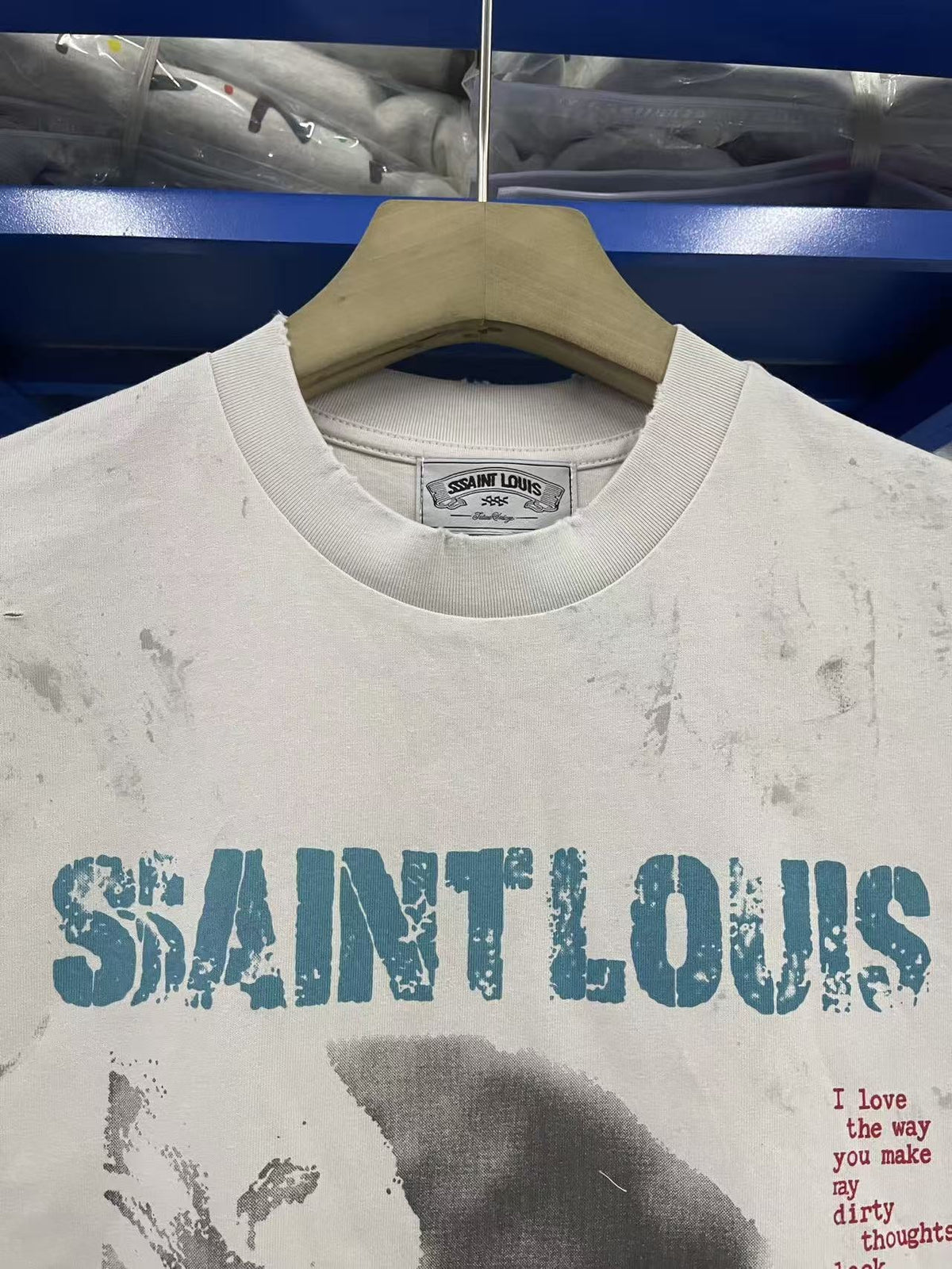 SSSAINT LOUIS Cartoon Graphic Washed Distressed Tank Top Unisex