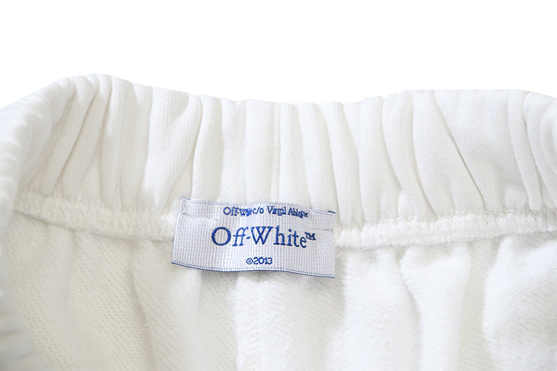 Off-White Hand and Letter Graphic Casual Shorts Unisex