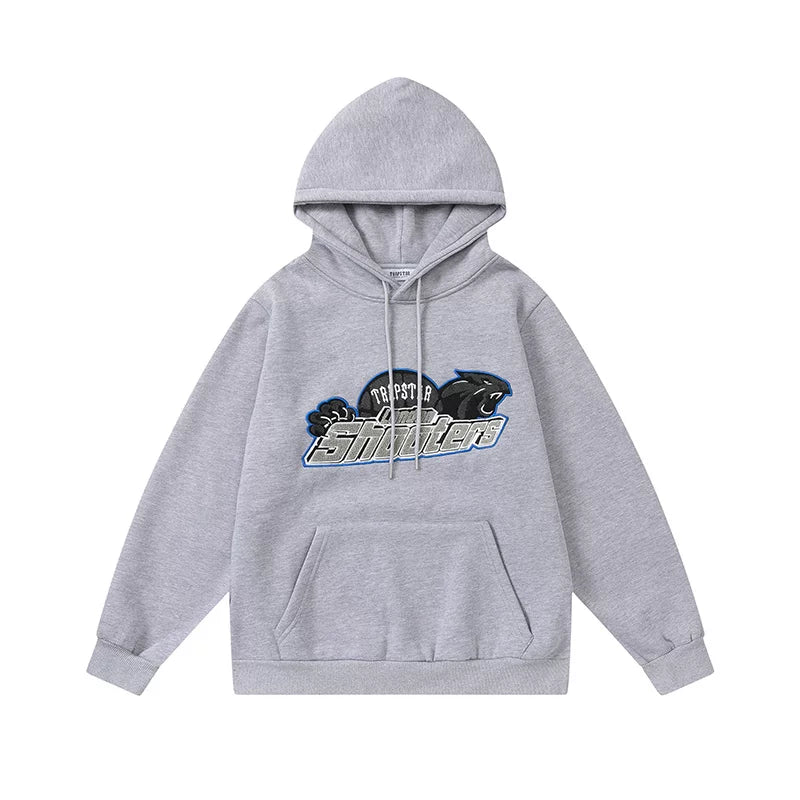 Trapstar London Shooters Gray Fleece Hoodie
