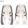 Vale Forever Heather Beige Cartoon Logo Striped Wide Leg Sweatpants