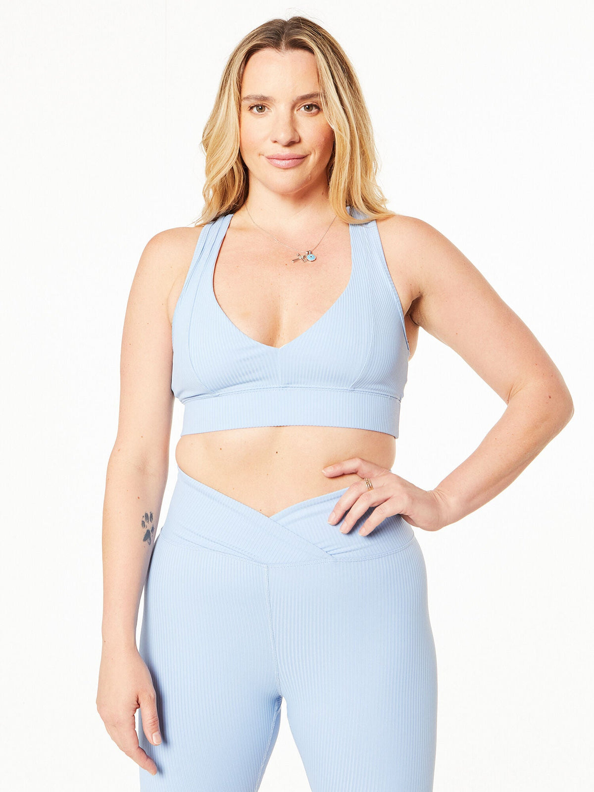 RIBBED TESS BRA