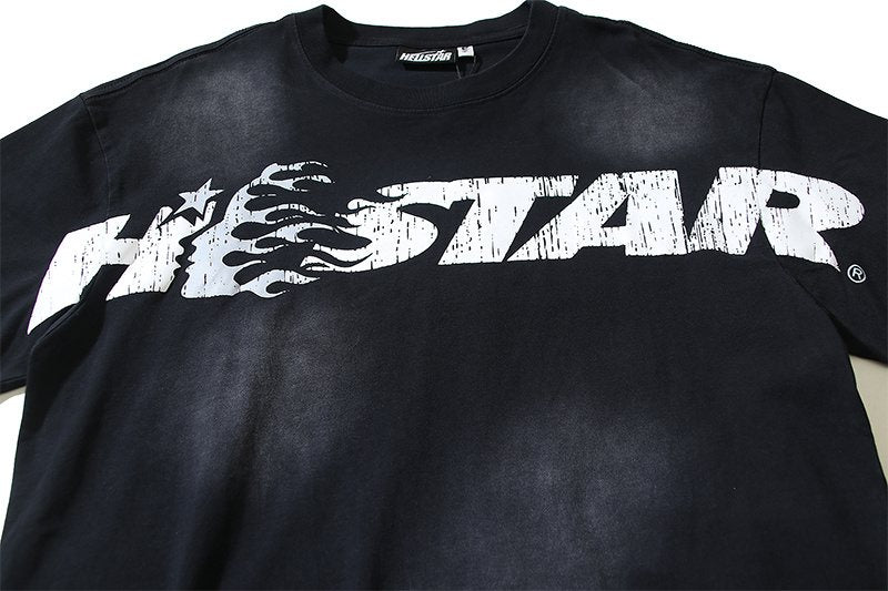 HELSTAR Distressed Graphic Short-Sleeve T-Shirt