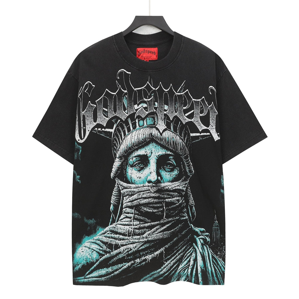 Godspeed Statue of Liberty Graphic T-Shirt