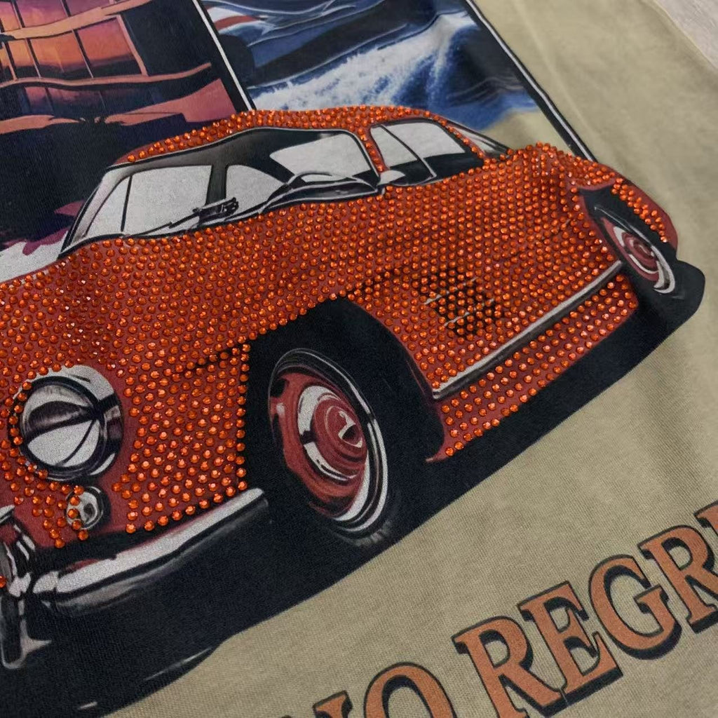 Rough Play All Risk Car Graphic Short-Sleeve T-Shirt