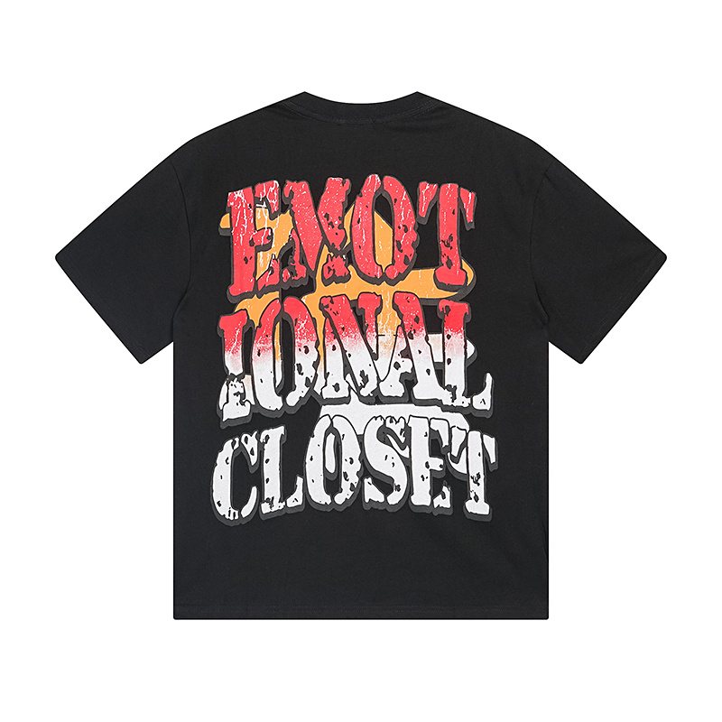 MIXED EMOTION Cowboy Graphic Short-Sleeve T-Shirt