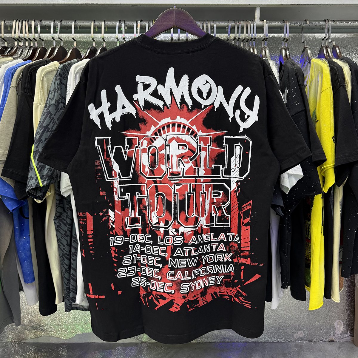 HARMONY Statue of Liberty World Tour Graphic T-Shirt