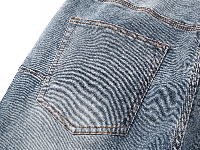 Purple Brand Light Blue Rhinestone Flared Jeans