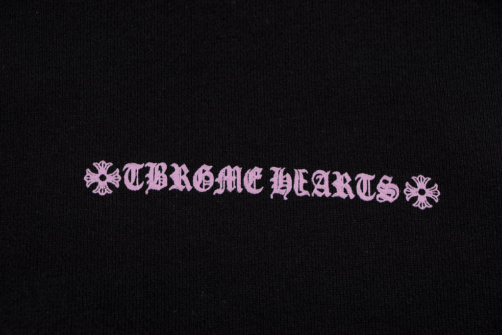 Chrome Hearts Pink Gothic Graphic Hoodie