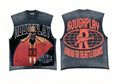 Rough Play Cartoon Graphic Sleeveless T-Shirt