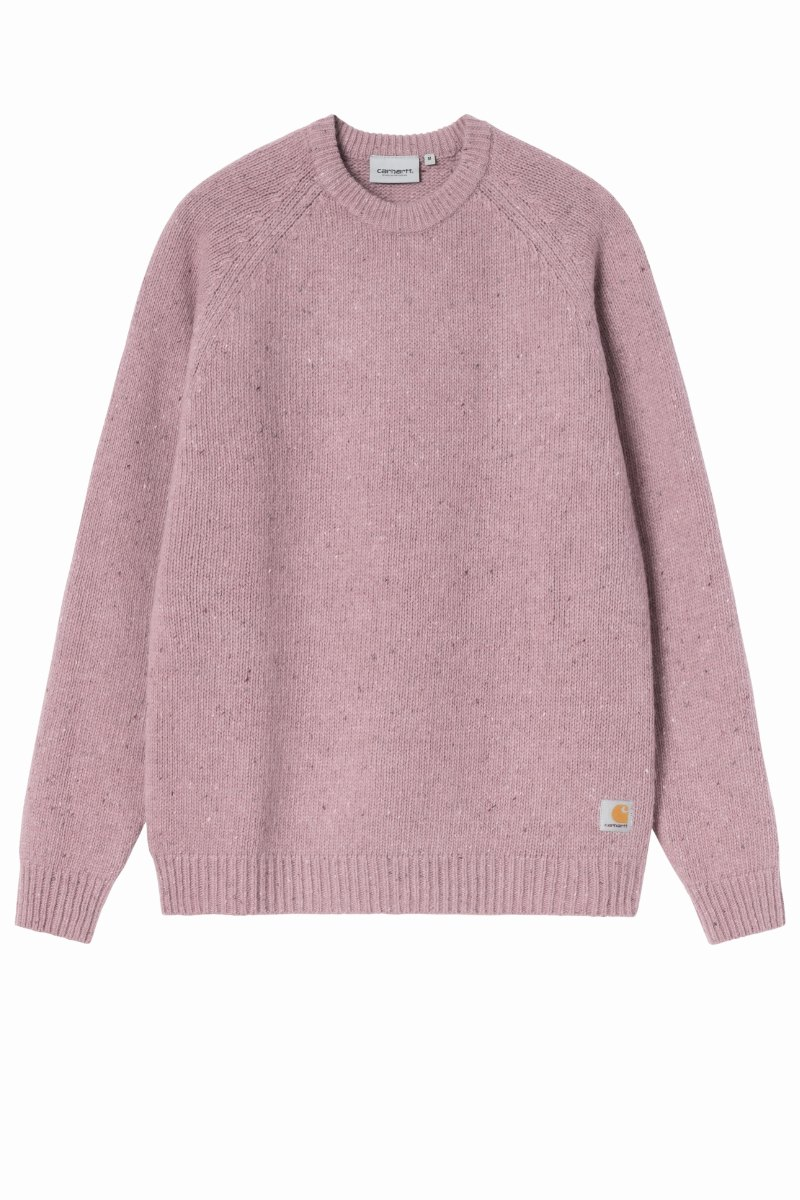 CARHARTT WIP ANGLISTIC SWEATER SPECKLED Hortensia