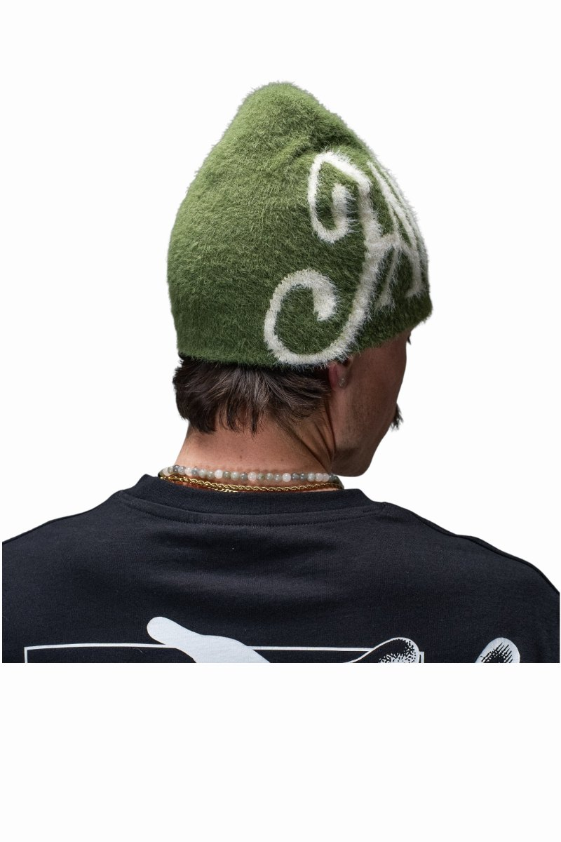 JACKER BLUE MOHAIR BEANIE Green