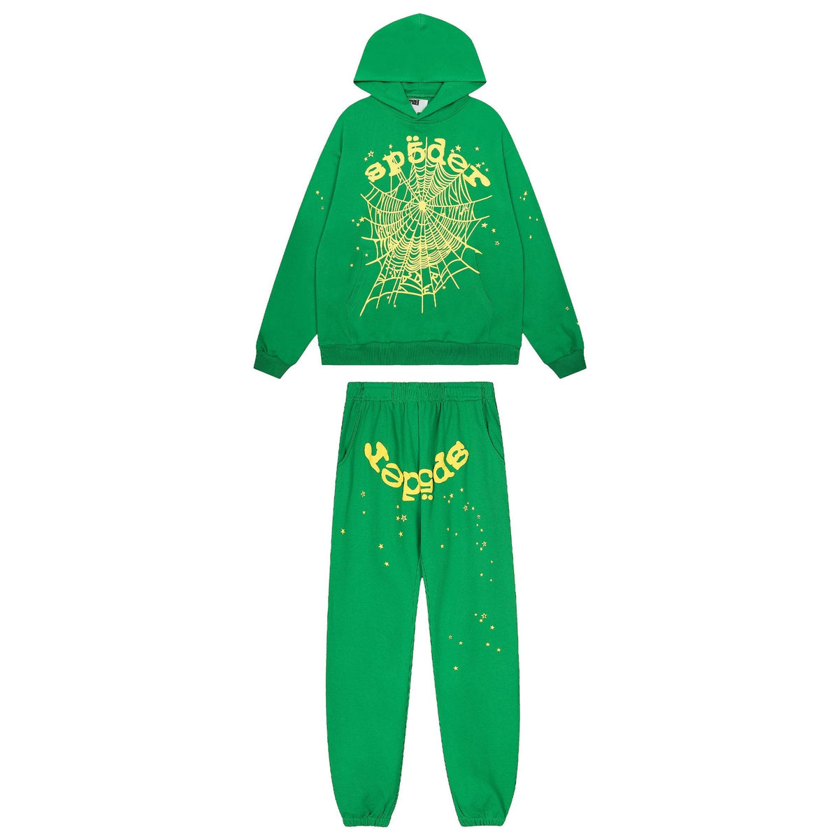 Sp5der Spiderweb Star Graphic Hoodie & Sweatpants Set