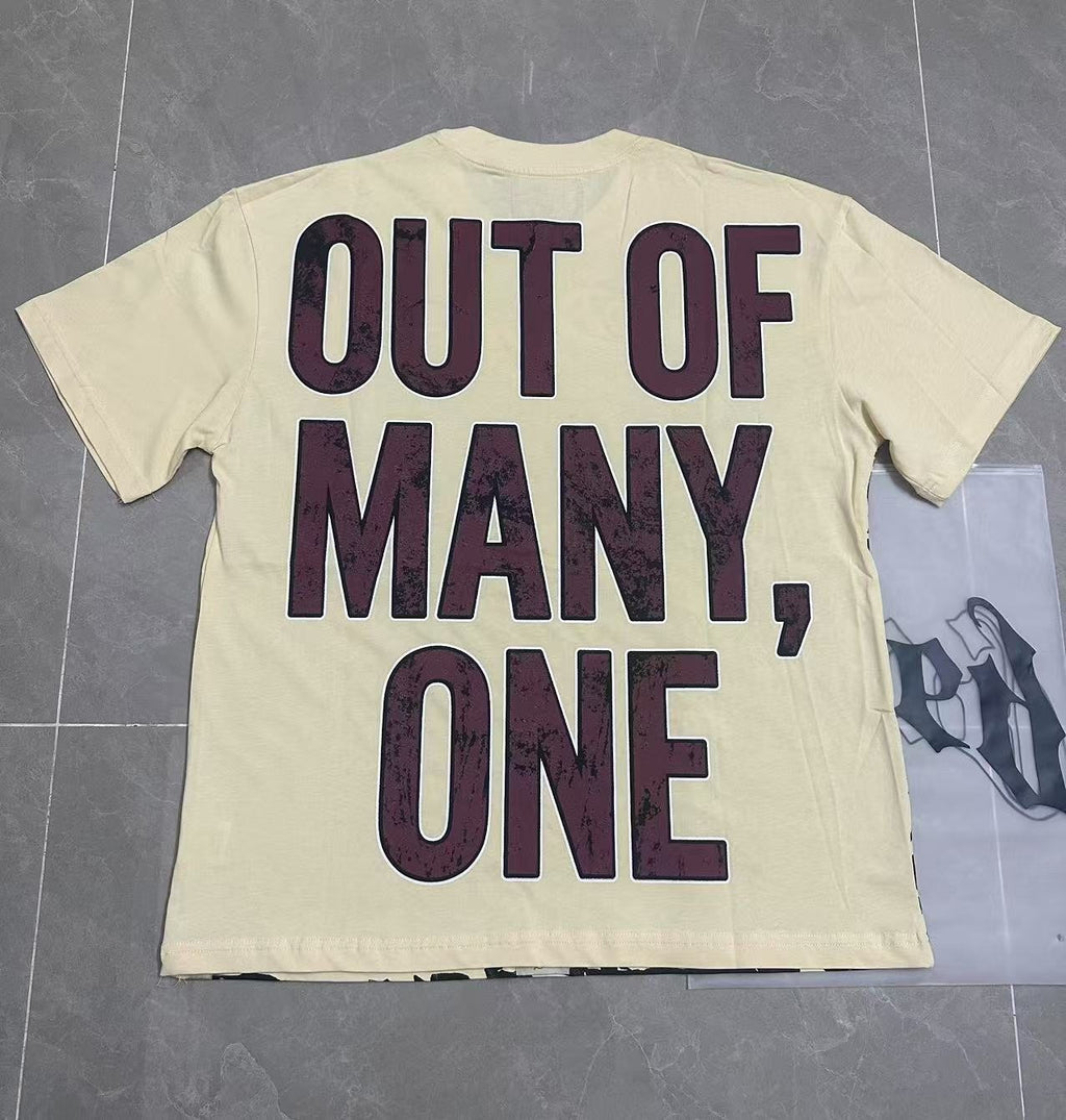 Godspeed Out of Many One Astronaut Skull Graphic T-Shirt