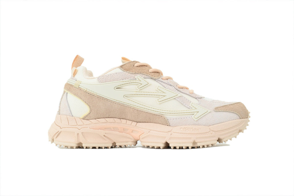 OFF WHITE Be Right Back Suede Sneaker Caramel Nude OWIA289F25LEA0016404