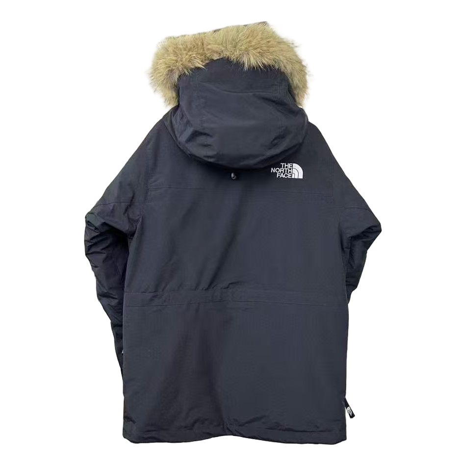 The North Face Four-Pocket Faux Fur-Trim Down Parka - Graphite